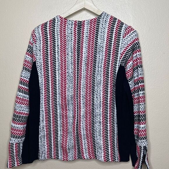 Chicos Sweater Womens Large Multicolor Side Zip Textured Sofia Jacket Ribbed - Picture 10 of 10